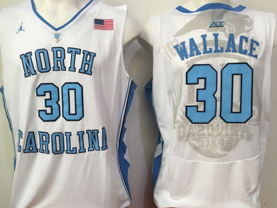 NCAA Men North Carolina Tar Heels White 30